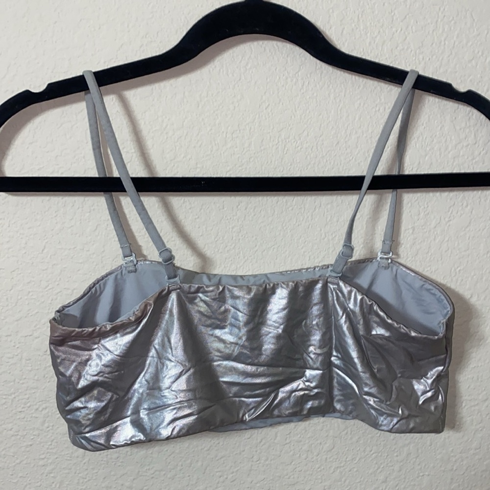 🌵Iridescent Metallic rave top/ bandeau bra! - Picture 8 of 8